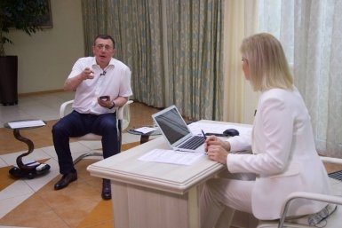 Прямая линия Валерия Лимаренко пресс-служба правительства Сахалинской области
